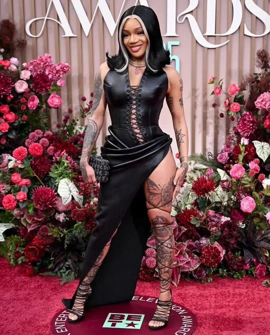 Glorilla & Kenny Kas Light Up the BET Awards Red Carpet